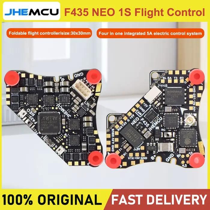 JHEMCU F435 NEO 1S AIO contrôle de vol avec 4 en 1 intégré 5A ESC Dshot300 carte TYPE-C externe pour Drone RC FPV
