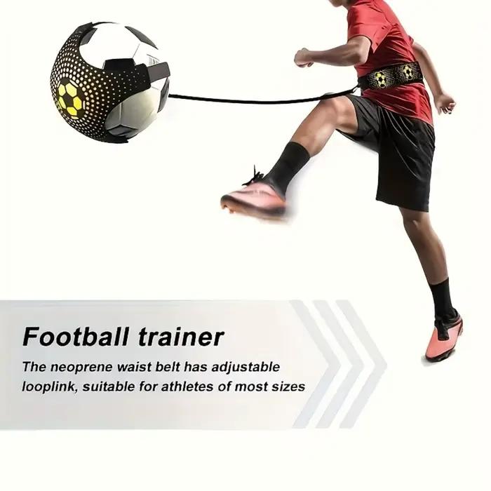 1 ensemble de sangles d'entraînement au dribble pour le football, sangles de pratique de rebond, équipement d'entraînement au dribble pour le football, outils d'entraînement adaptés aux débutants