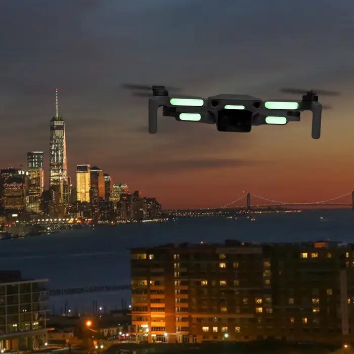 Autocollants lumineux universels pour drone DJI Lito 1/X1/Neo 2/Neo/Mini 3 4 5Pro/Air 3 phosphorescents pour vols de nuit sécurité personnalisation protection carrosserie