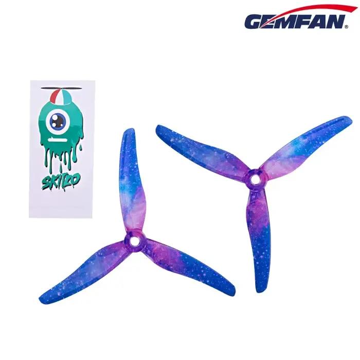 Gemfan Hurricane 51433 5.1x3.5x3 5 pouces hélice à 3 pales 2 paires
