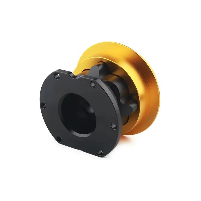 Accessoire de volant en aluminium pour bases de roue Fanatec avec mécanisme QR2 pour simulateurs de course et jeux de course occasionnels