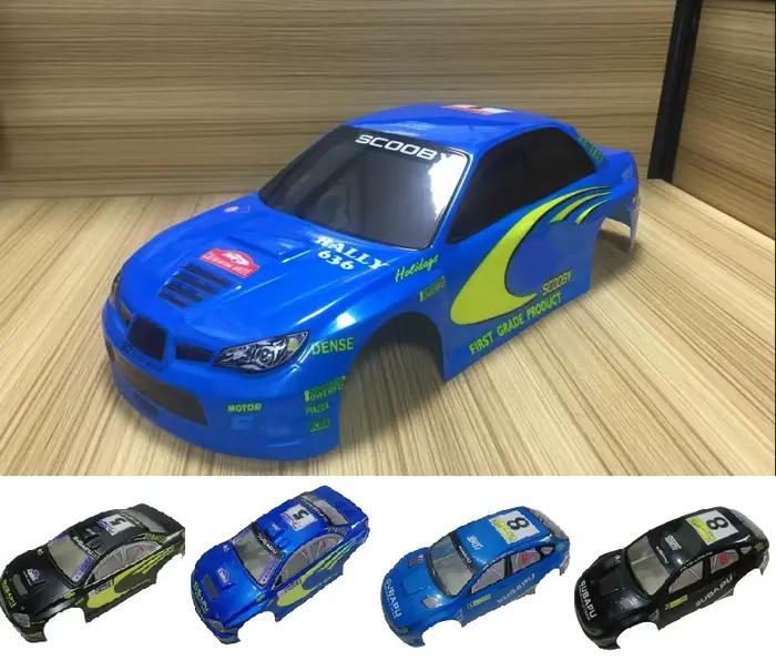 Coque de carrosserie peinte en bleu + noir