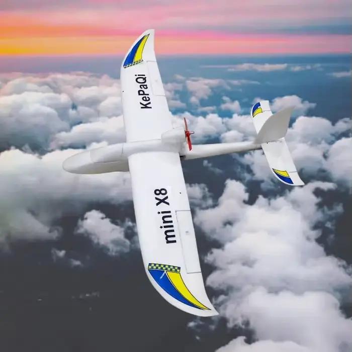 KEPAQI X8 Mini avion RC envergure 800mm planeur en mousse EPO à aile fixe