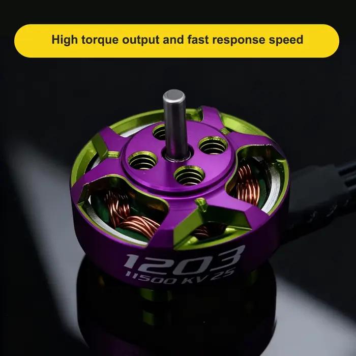 4 pièces/1 pièce Moteur Brushless RCinpower GTS V3 1203 11500KV/8000KV pour la puissance des drones de course
