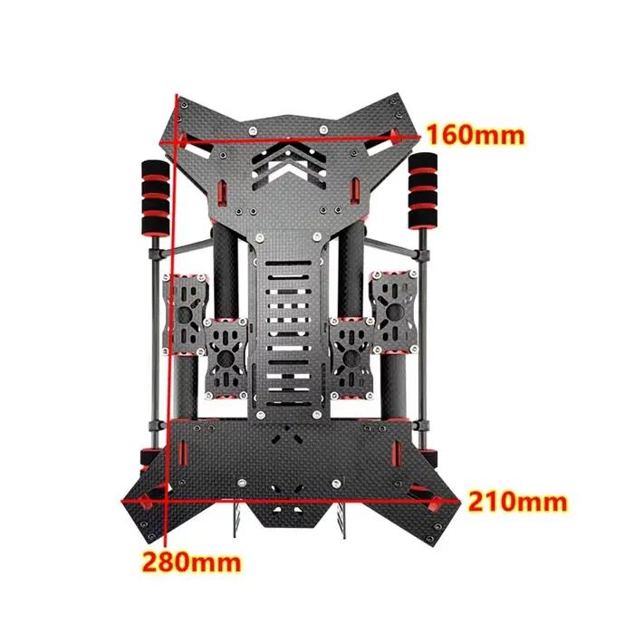 JMRRC H4 450 H450 H680mm quadrirotor cadre pliable charge utile support fixe pour Drone de photographie aérienne