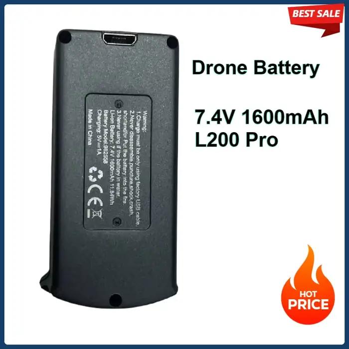 Batterie de Drone L200 Pro MAX 7.4V 1600mAh pour Drone LYZRC Capacité Élevée Temps de Vol Longtemps Couleur Personnalisée Occasions Spéciales
