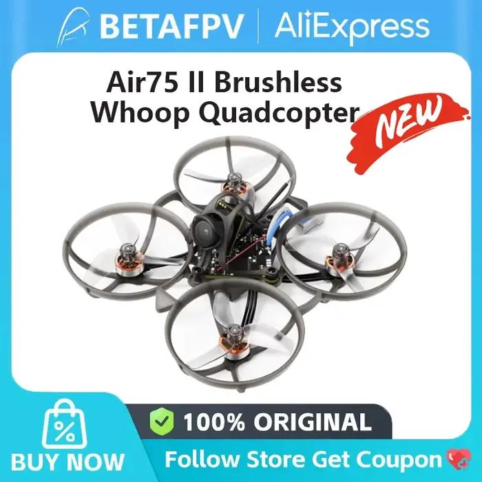 Drone BETAFPV Air75 II Brushless Whoop Quadcopter avec Caméra HD pour Course et Freestyle Occasions Spéciales