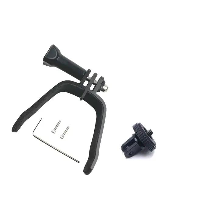 Support Caméra De Sport Plastique Imprimé 3D Noir Compatible GoPro Osmo Action Insta360 Pour Drone DJI FPV Occasions Spéciales