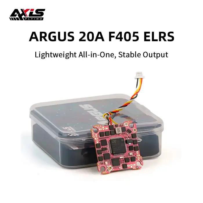 Contrôleur de vol et ESC Axisflying 2026 Argus 20A F405 ELRS AIO pour drone FPV de 2 à 2,5 pouces pour pilote avancé avec gyroscope ICM42688 et processeur STM32F405