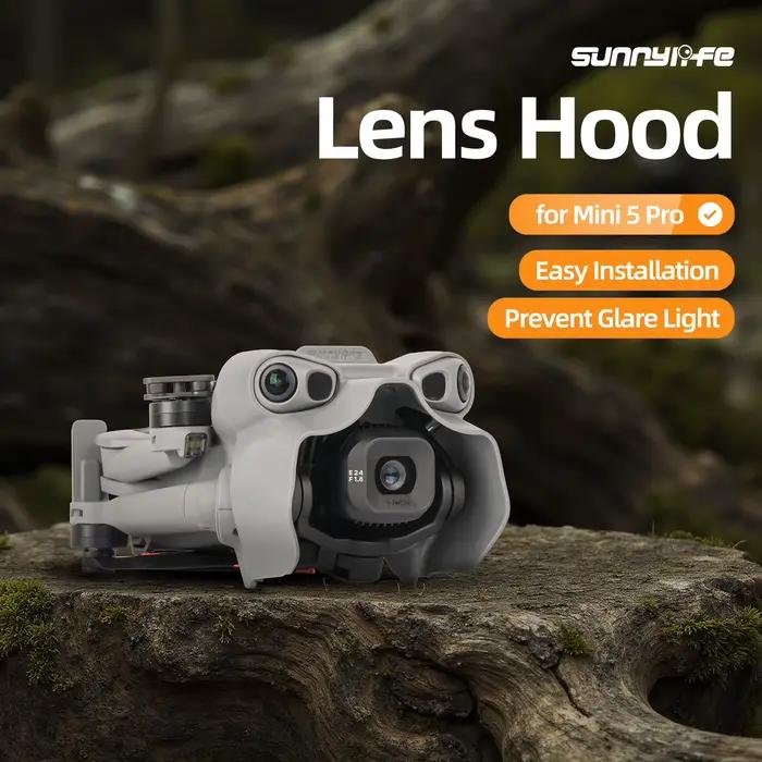 Pare-soleil d'objectif anti-éblouissement pour DJI MINI 5 PRO avec couvercle de protection à cardan pour drones occasions spéciales et captures de qualité