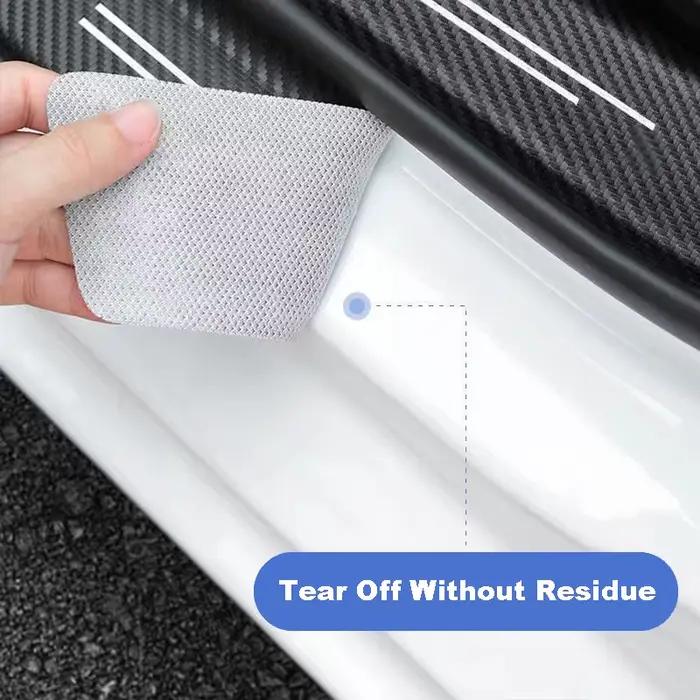Protecteur de seuil de porte de voiture en fibre de carbone, pare-chocs de coffre, pédale, anti-rayures, autocollants imperméables, couverture pour Ford Puma
