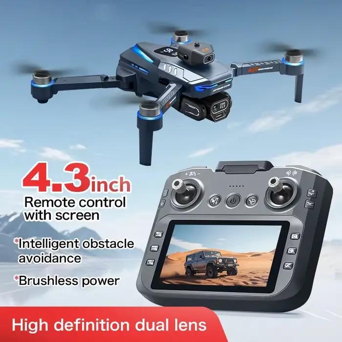 Lenovo GT8 8K Drone Professional Aerial HD Dual Camera GPS FPV Avoidance Screen Remote Control Optical Flow Hovering Quadcopte