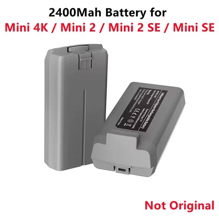 Batterie 2400mAh pour DJI Mini 2 et Mini 4K, batterie de vol intelligente, prolongation de vol, charge stable, sécurité maximale pour drone occasionnels et professionnels