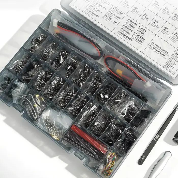 Kit de réparation multifonctionnel GEPRC FPV, avec vis/écrous/connecteurs/câbles, outils pour l'entretien des drones FPV