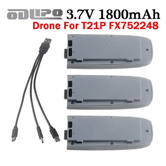 Mise à niveau 1800 mah 3.7 V RC Drone batterie pour T21P CS800 PRO FX752248 télécommande