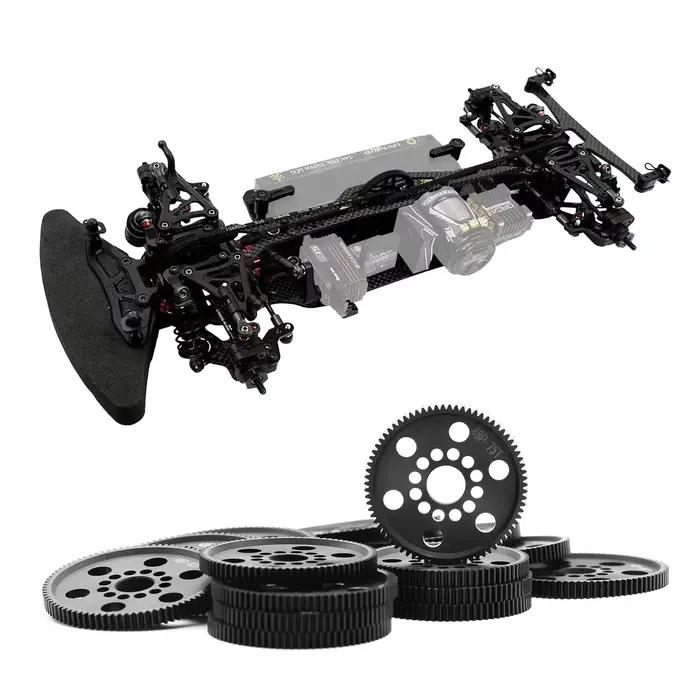 3 course Sakura S XI/XIS/CS/D4/D5 1/10 RC mise à niveau de voiture POM 48P jeu d'engrenages droits (75T 78T 82T 85T 88T 90T) Pa Durable haute Performance