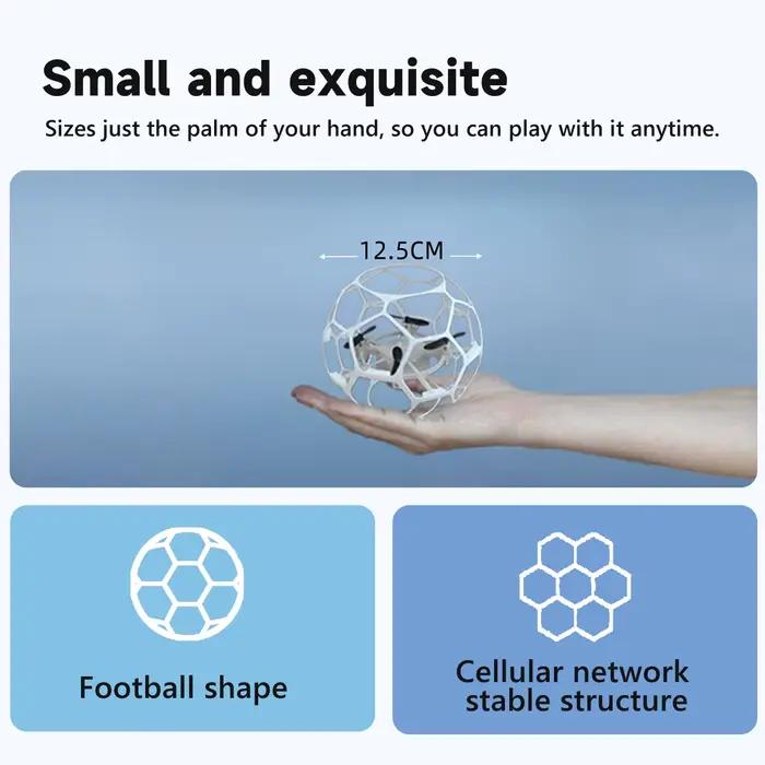 AXNEN R3 Football RC Drone sphérique 2.4G 3D Flip une clé décollage Auto maintien d'altitude RC quadrirotor