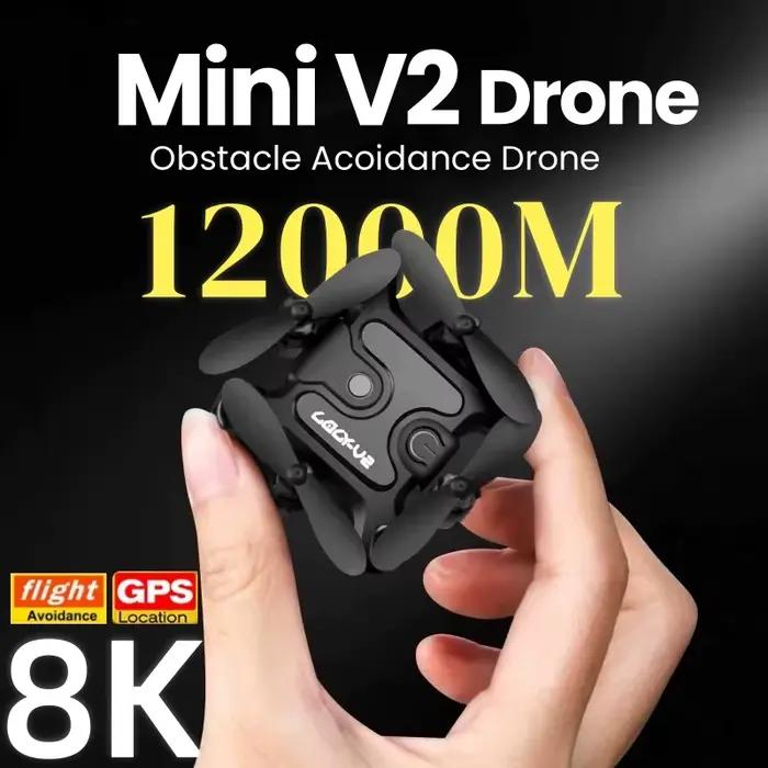 Xiaomi V2 nouveau Mini Drone professionnel 8k HD caméra WIFI FPV pression d'air maintien d'altitude pliable quadrirotor