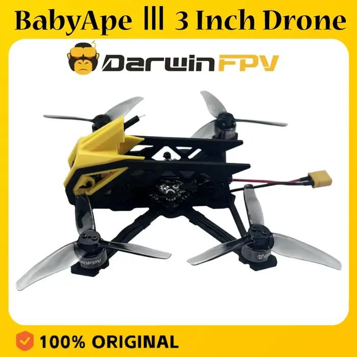 Drone DarwinFPV BabyApe Ⅲ Freestyle 3 pouces ELRS 2.4G avec Caméra Intégrée pour Vols Stables et Captures de Haute Qualité Occasions de Voyages et Moments Familiaux