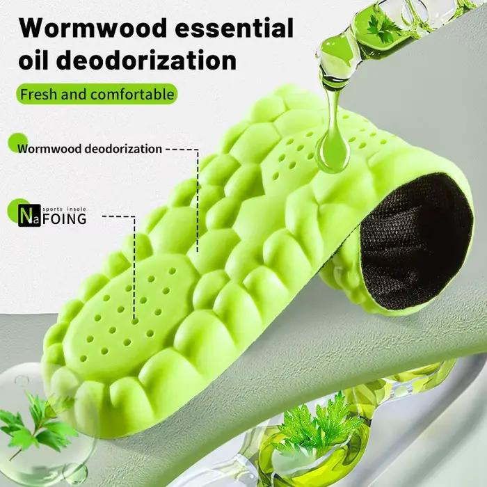Semelle intérieure de Sport 4D, chaussures Super douces, coussinets de semelles pour pieds, paniers d'absorption des chocs, Support de voûte plantaire, Inserts orthopédiques