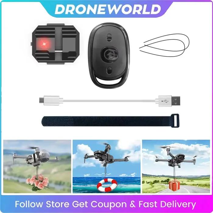 Système Airdrop Universel pour Drone DJI Mini 4 Pro 3 Pro Mavic 3 Air 3S Compatible Lancer Cadeau Occasions Spéciales