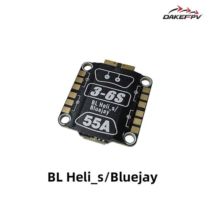 Contrôleur de vitesse électronique (ESC) métallique DAKEFPV BLHeli_S/Bluejay 3-6/3-8S 55A/60A/70A pour drones - Accessoires de drone d'usine