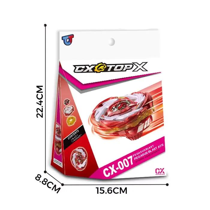 Pegasis / Pegasus Blast Version rouge CX-00 Booster de démarrage avec Ripcord et ensemble de poignée cadeau de noël Gyro Spinning jouet haut de combat