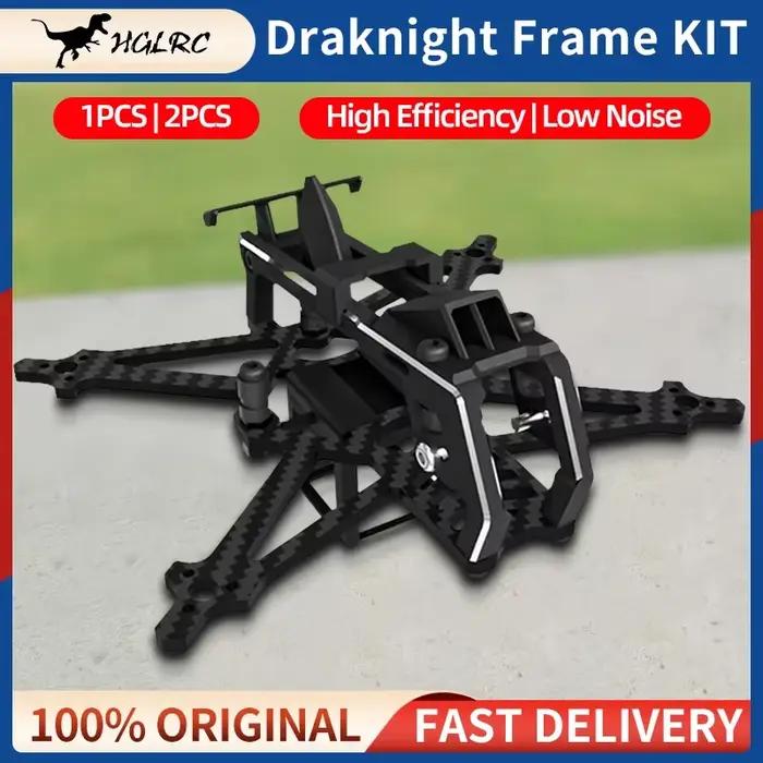 Kit de châssis HGLRC Draknight en fibre de carbone pour drone de course micro pour avions RC occasionnel et compétitif