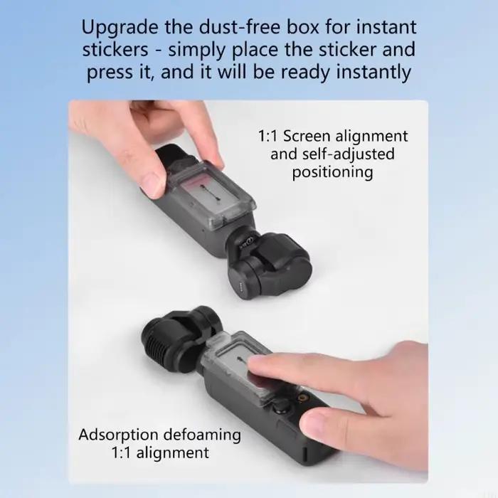 Film en verre trempé amélioré pour caméra DJI, résistant aux rayures et à l'eau, pour sport extrême et voyage, protection claire et anti-empennage, facile à installer
