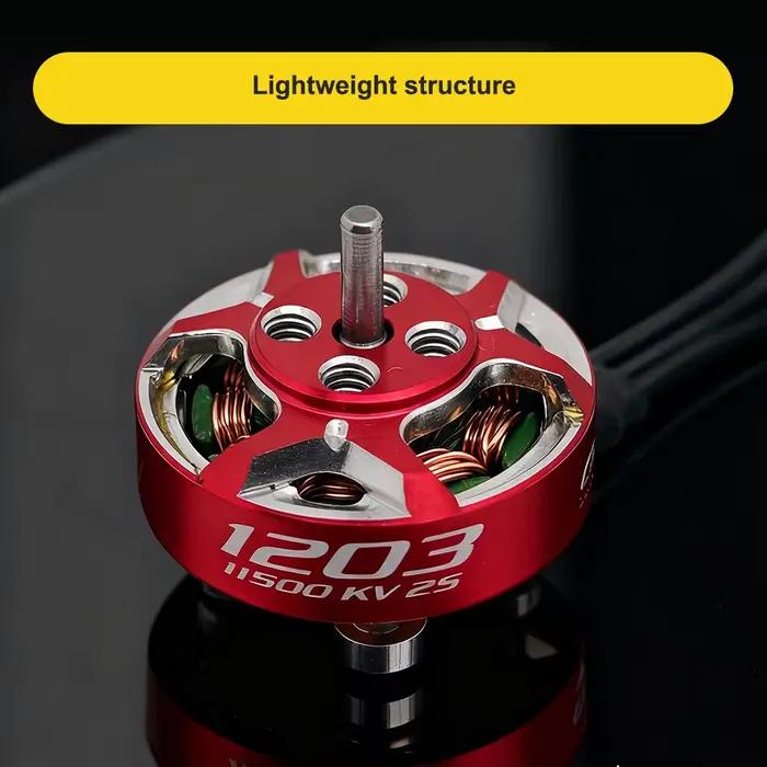 4 pièces/1 pièce Moteur Brushless RCinpower GTS V3 1203 11500KV/8000KV pour la puissance des drones de course