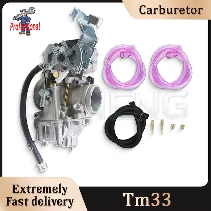 Carburateur de course haute performance TM33 33 mm, carburateur de remplacement modifié pour moto tout-terrain 200cc 250cc à deux temps