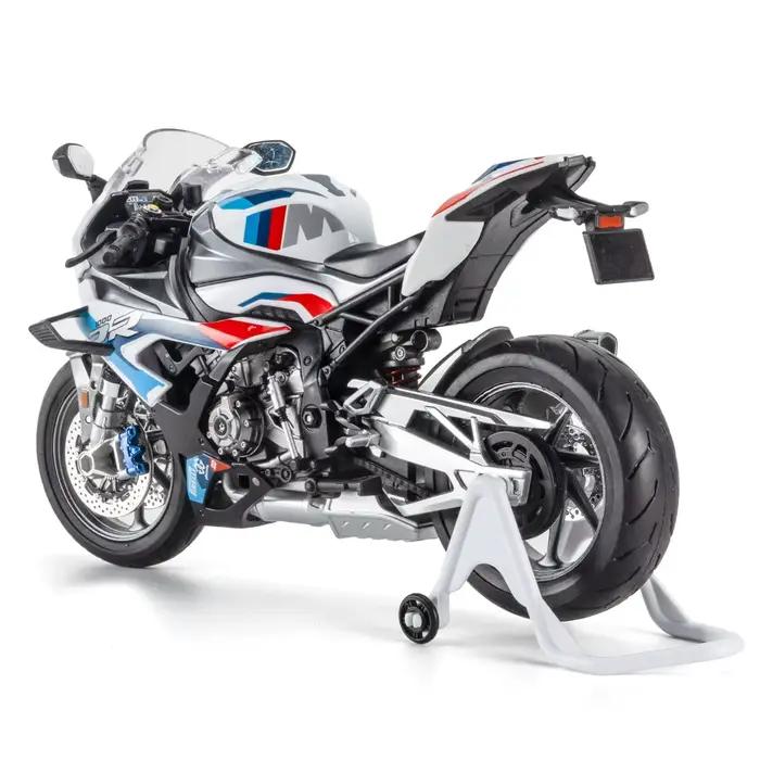 Modèle de moto de course en alliage 1/9 M1000RR S1000RR, moto sportive de rue en métal avec éclairage, collection de jouets, cadeau