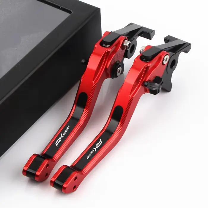 Levier de Frein et d'Embrayage Réglable avec Logo AK550 pour KYMCO AK 550, 2017-2022, 2021, Accessoires de Moto 3D CNC de Haute Qualité, Nouveauté