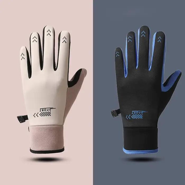 Gants de moto, équipement de protection, gants de course antidérapants, imperméables, coupe-vent, compatibles avec les écrans tactiles, gants chauds d'hiver à doigts entiers