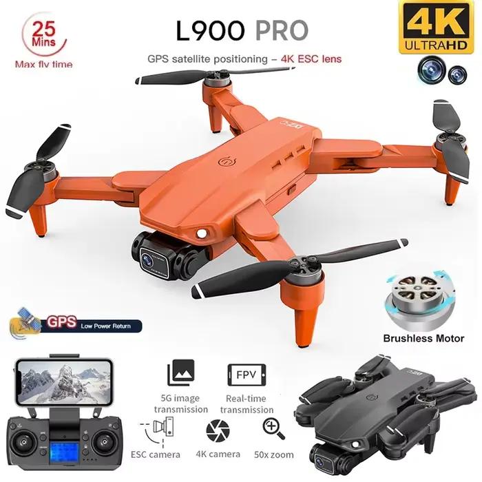 L900 Pro GPS Drone 4K professionnel HD double caméra 5G Wifi photographie sans brosse pliable quadrirotor RC Distance 1.2KM Dron jouet