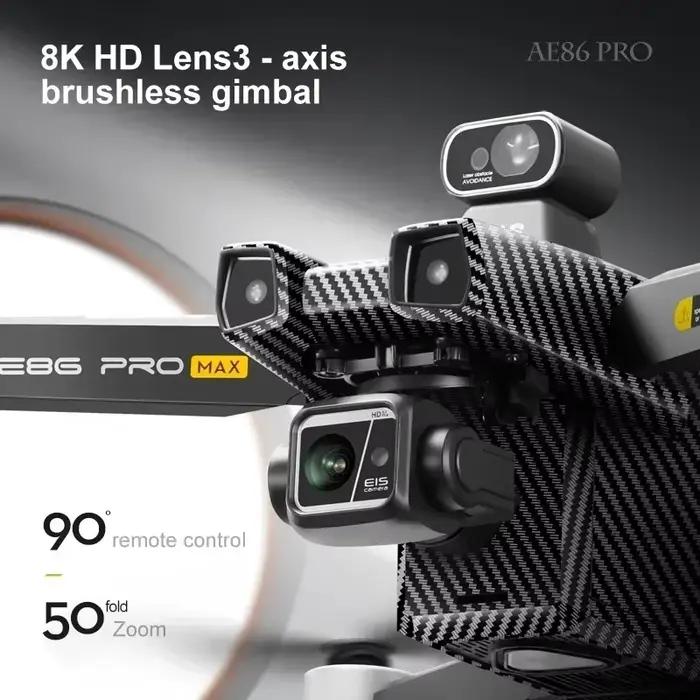 PRO MAX GPS Drone 5G FPV WiFi 3 axes cardan professionnel 4K HD ESC caméra vol 28 minutes sans brosse RC quadrirotor