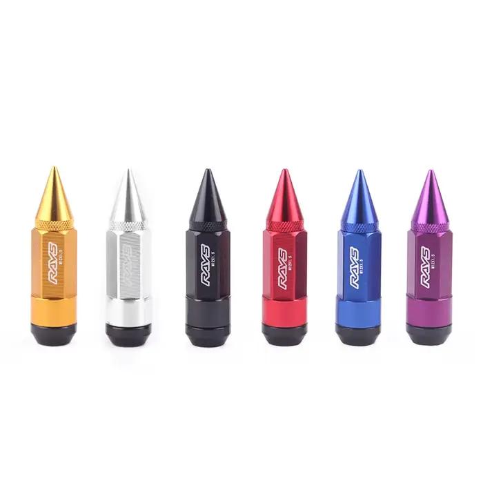 Écrous de roue à pointes antivol de course à rayons économiques |   Tête en acier en alliage d'aluminium M121.25 M121.5
