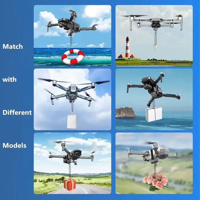 Système de largage aérien pour drone compatible DJI Mini 3 Pro/Mini 3/Mini 2 SE/Mavic 2/2S/Phantom 3 4/4 Pro