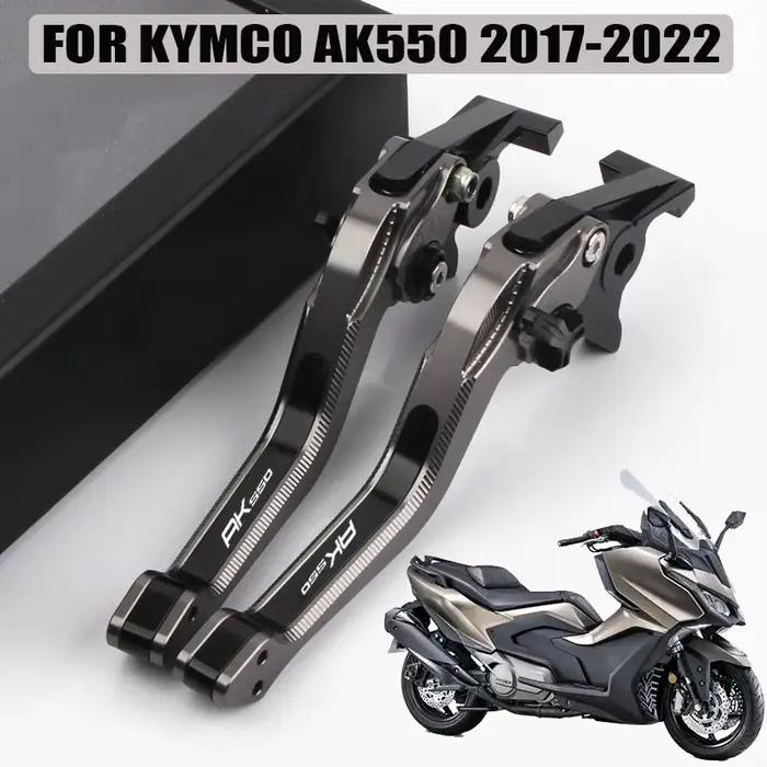Levier de Frein et d'Embrayage Réglable avec Logo AK550 pour KYMCO AK 550, 2017-2022, 2021, Accessoires de Moto 3D CNC de Haute Qualité, Nouveauté