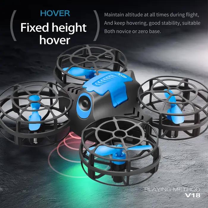 4DRC V18 Mini Drone 3D Flip Mode sans tête Drones pression d'air hauteur maintenir RC quadrirotor Dron jouet pour enfants cadeau nouveau