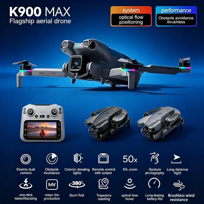 Nouveau drone de photographie aérienne K900 avec évitement d'obstacles