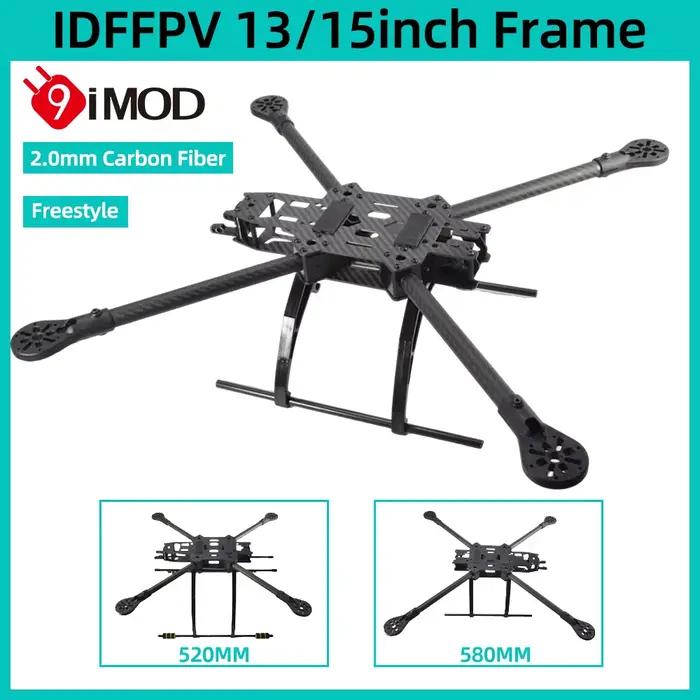 9IMOD FPV Freestyle cadre Kit Drone Fram 13/15 pouces en Fiber de carbone quadrirotor avec pièces d'impression pour RC