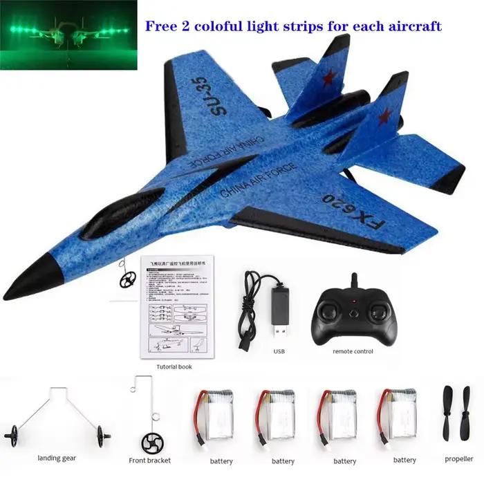 Avion RC planeur à distance envergure SU-35 Drones radiocommandés avions RTF UAV cadeau de noël pour enfants assemblé modèle volant jouets