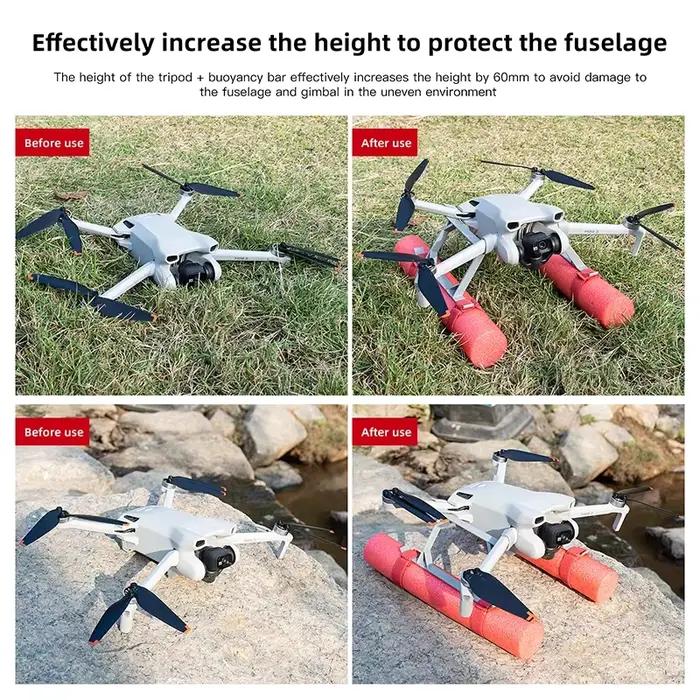 Accessoire flottant train d'atterrissage rouge pour DJI Mini 3 Mini 3 Pro drone exploration eau et terres occasions spéciales