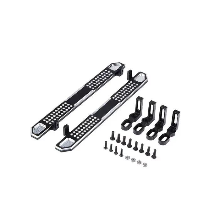 LCX Racing 1/10 RC chenille aluminium Rock curseurs marchepieds latéraux pour Traxxas TRX4 mises à niveau pièces accessoires