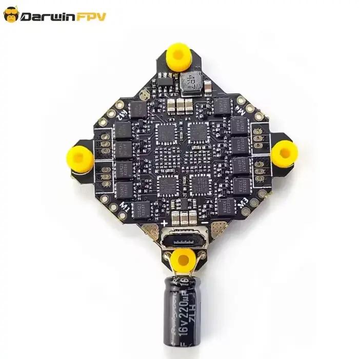 Contrôleur de vol DarwinFPV F411 ELRS AIO Whoop Blheli_S Betaflight F4 15A OSD BEC BL_S 1-3S 4-en-1 ESC pour drone RC FPV Racing