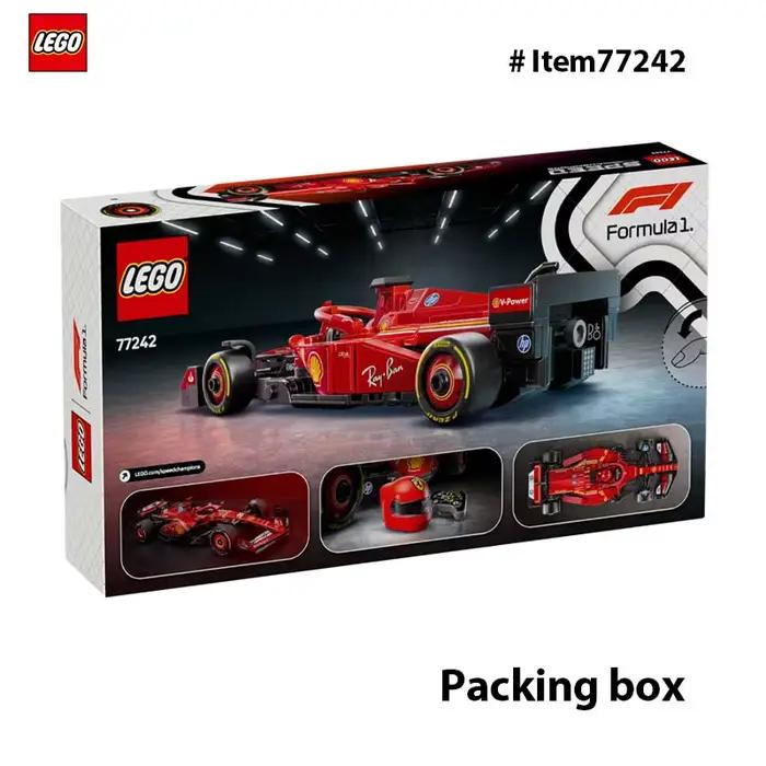 LEGO 77242 Speed Champions Ferrari SF-24 F1 voiture de course jouets-ensembles de construction pour enfants, Kits de voiture modèle Ferrari F1 pour Display275PCS