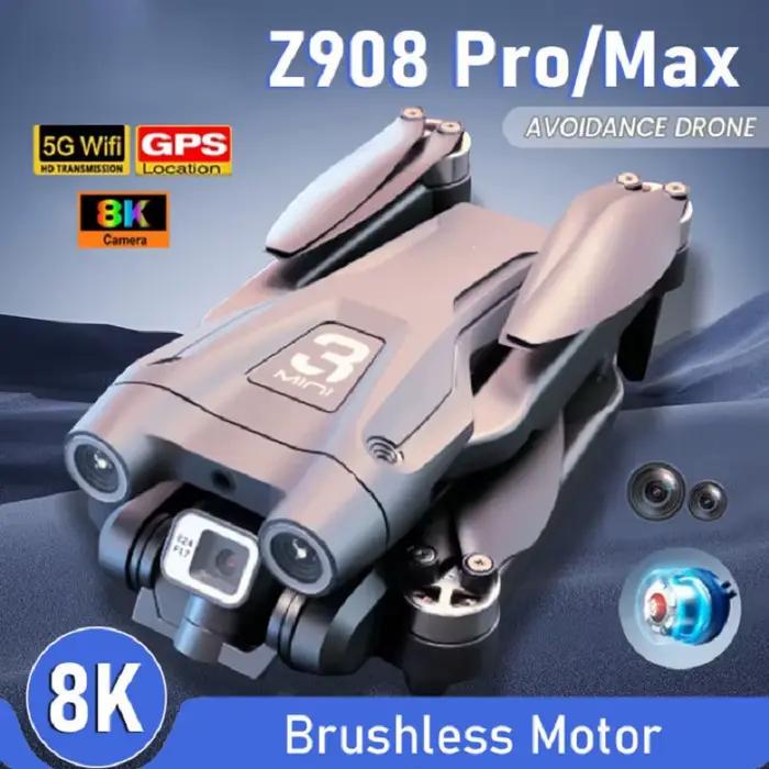 Xiaomi Z908 Pro MAX Drone 8K professionnel double caméra GPS FPV moteur sans brosse flux optique pliant quadrirotor 10000M