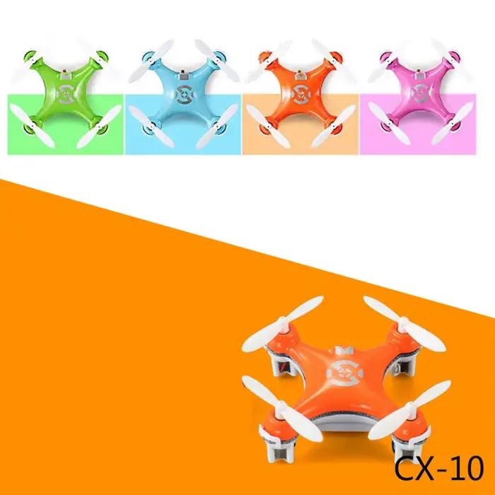 RC Quadcopter Cx10 Mini Drone télécommandé 2.4G 4CH avec LED hélicoptère électronique avion électrique-C-PZZW
