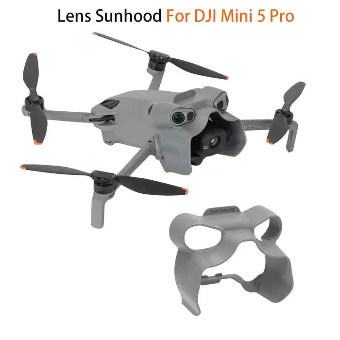 Pare-soleil d'objectif anti-éblouissement pour DJI MINI 5 PRO avec couvercle de protection à cardan pour drones occasions spéciales et captures de qualité